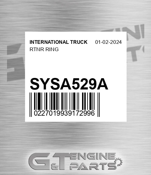 SYSA529A Rtnr Ring