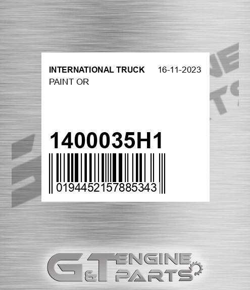 1400035H1 Paint Or