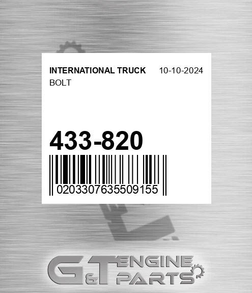 433-820 Bolt