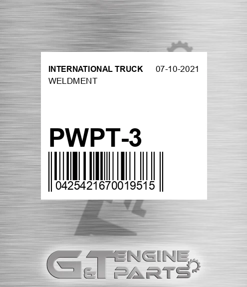 PWPT-3 Weldment