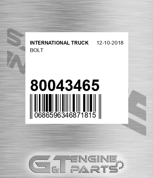 80043465 Bolt