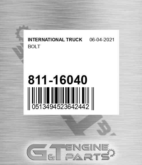 811-16040 Bolt