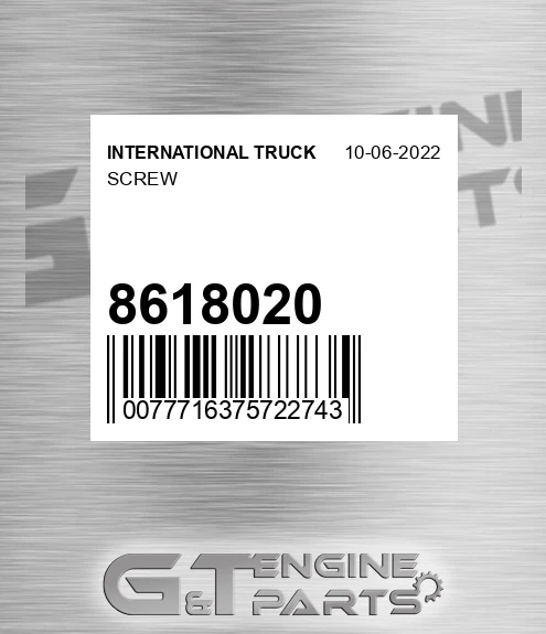 861-8020 Screw