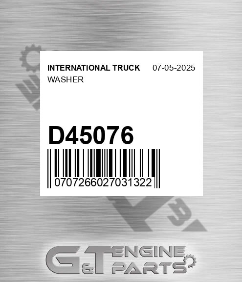 D45076 Washer