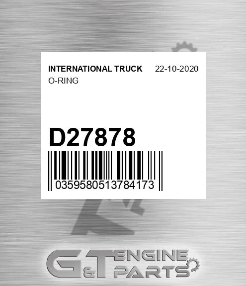 D27878 O-ring