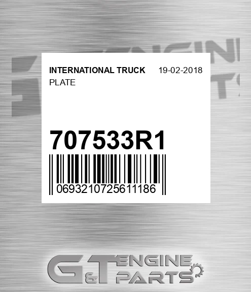 707533R1 Plate