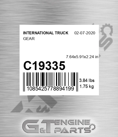 C19335 INTERNATIONAL TRUCK Gear