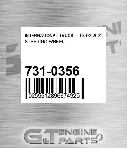 731-0356 Steering Wheel