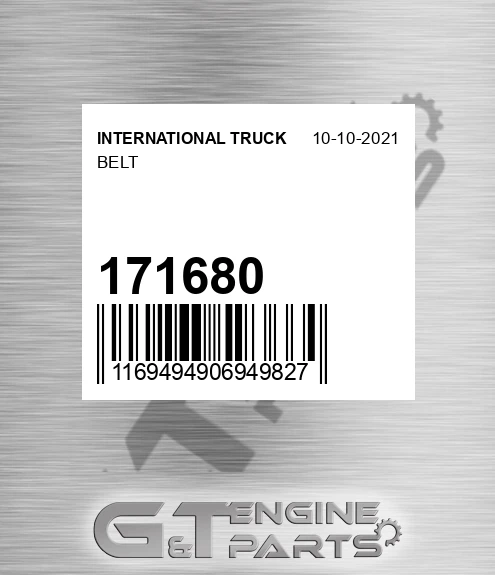 171680 INTERNATIONAL TRUCK Belt