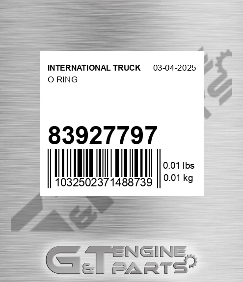 83927797 O Ring