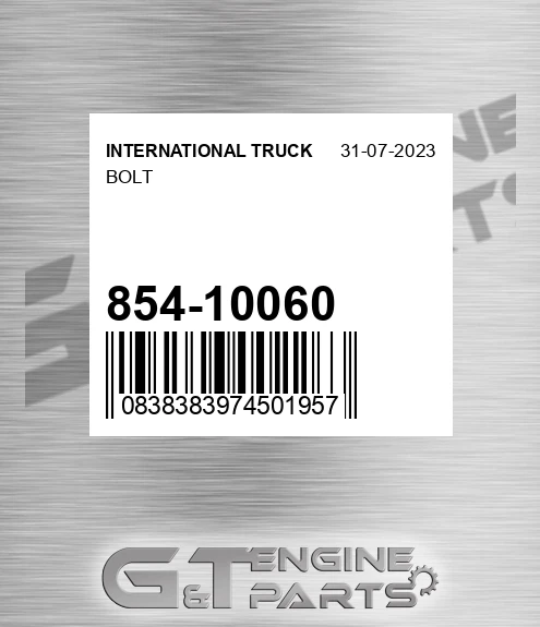854-10060 Bolt
