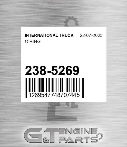238-5269 O Ring