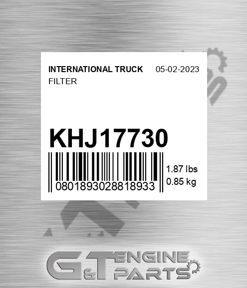 KHJ17730 INTERNATIONAL TRUCK Filter