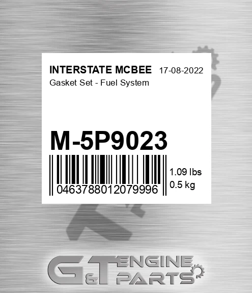 M-5P9023 Gasket Set - Fuel System for INTERSTATE MCBEE