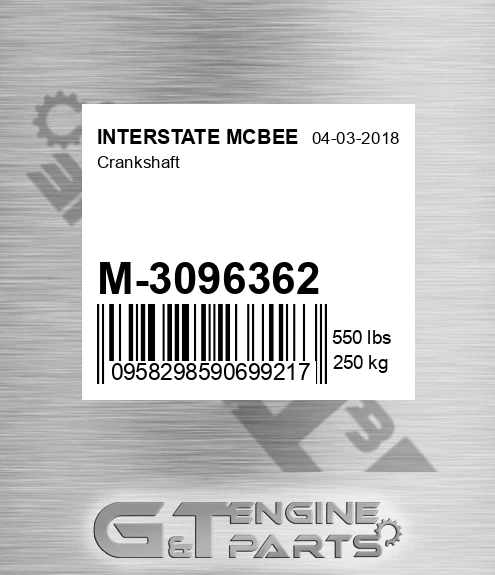 M-3096362 Crankshaft
