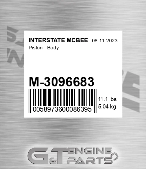 M-3096683 Piston - Body