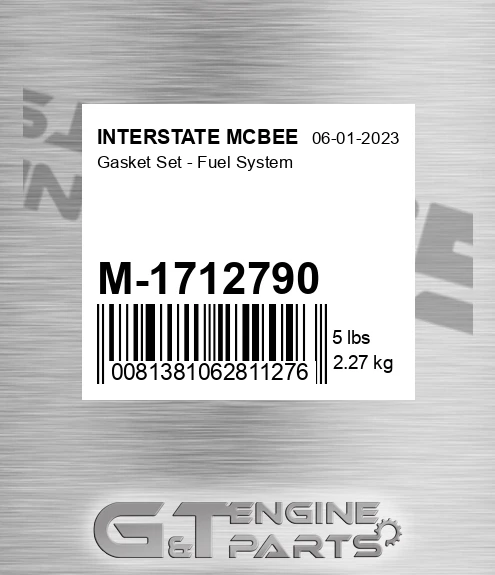 M-1712790 Gasket Set - Fuel System for INTERSTATE MCBEE
