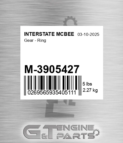 M-3905427 Gear - Ring