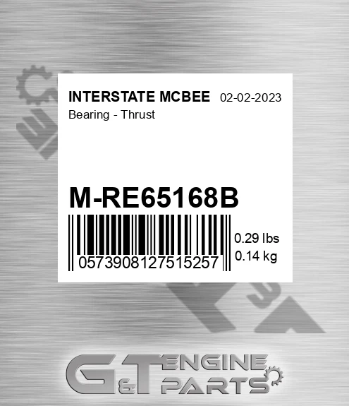 M-RE65168B Bearing - Thrust