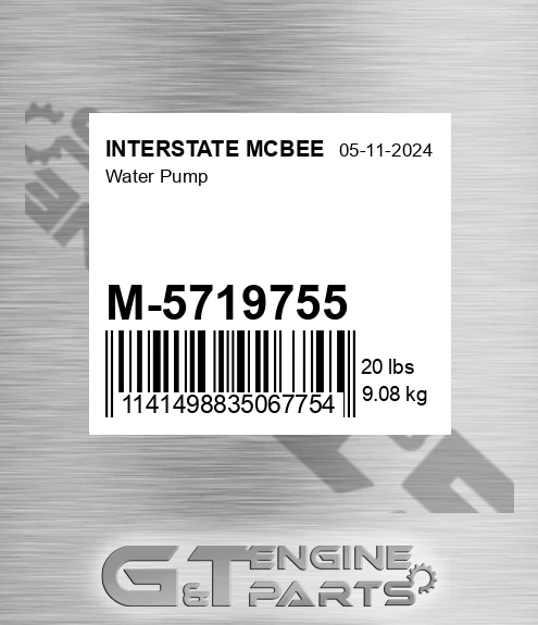 M-5719755 Water Pump