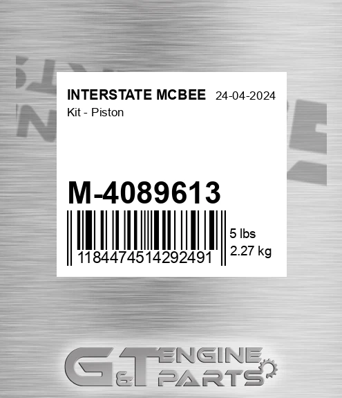 M-4089613 Kit - Piston for INTERSTATE MCBEE