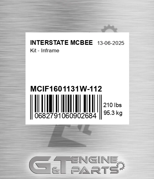 MCIF1601131W-112 Kit - Inframe