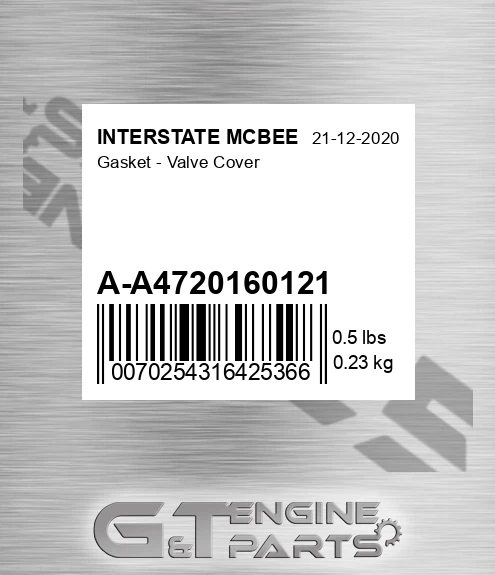 A-A4720160121 Gasket - Valve Cover
