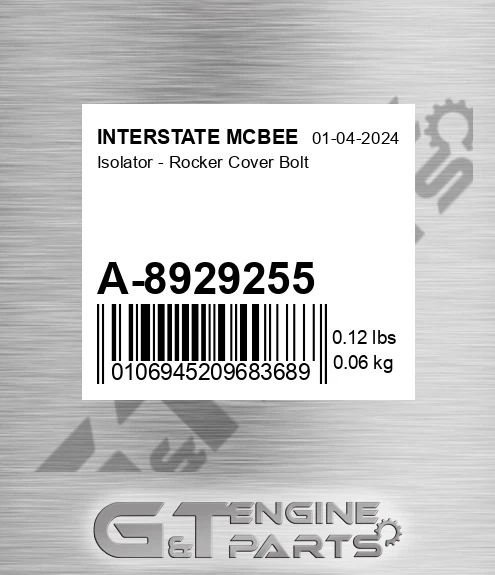 A-8929255 Isolator - Rocker Cover Bolt