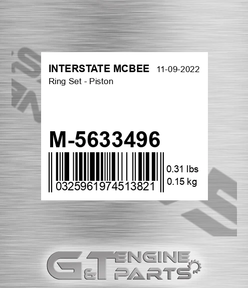 M-5633496 Ring Set - Piston