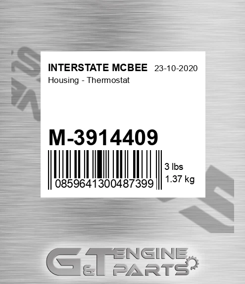 M-3914409 Housing - Thermostat