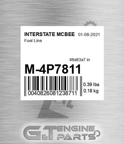 M-4P7811 Fuel Line for INTERSTATE MCBEE