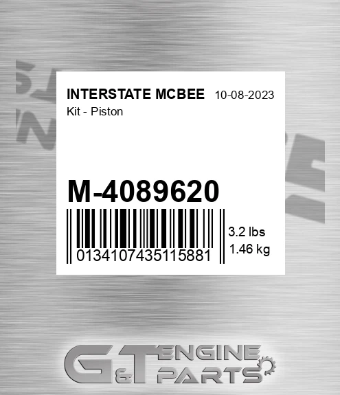 M-4089620 Kit - Piston for INTERSTATE MCBEE