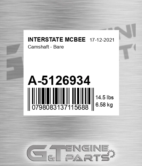 A-5126934 Camshaft - Bare
