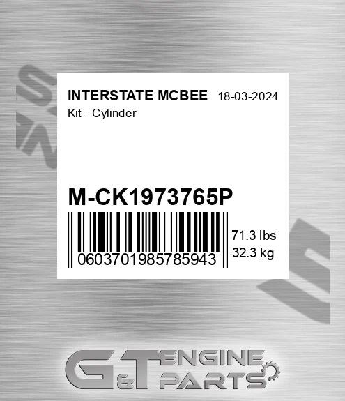 M-CK1973765P Kit - Cylinder for INTERSTATE MCBEE