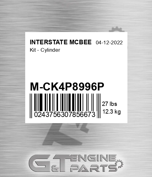 M-CK4P8996P Kit - Cylinder for INTERSTATE MCBEE