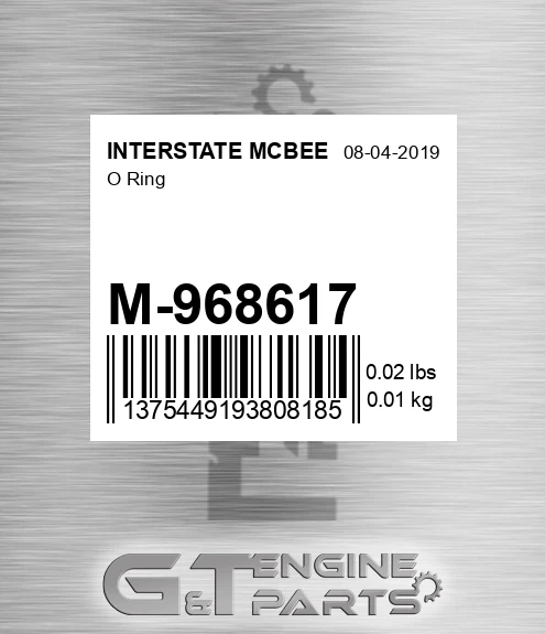 M-968617 O Ring
