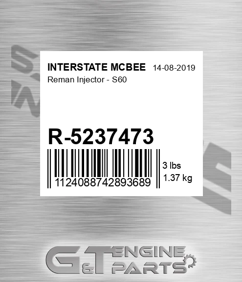 R-5237473 Reman Injector - S60