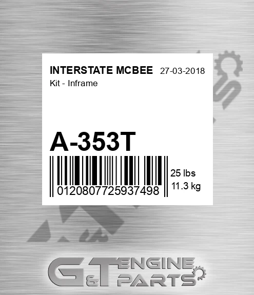 A-353T Kit - Inframe