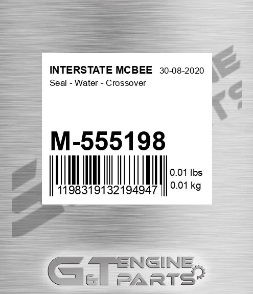 M-555198 Seal - Water - Crossover