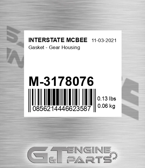 M-3178076 Gasket - Gear Housing