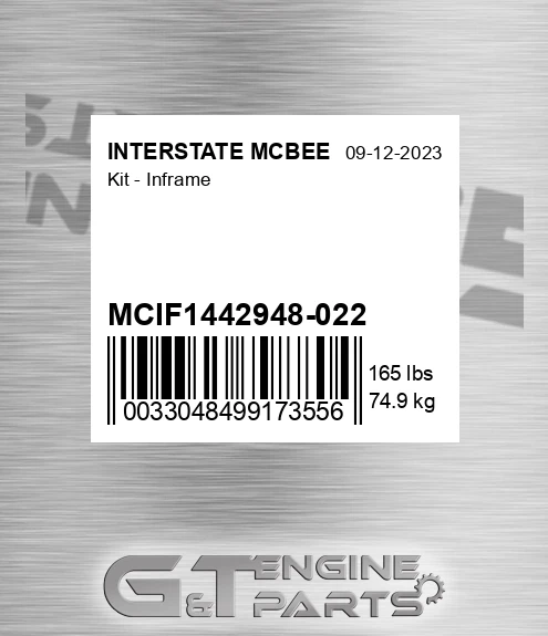 MCIF1442948-022 Kit - Inframe