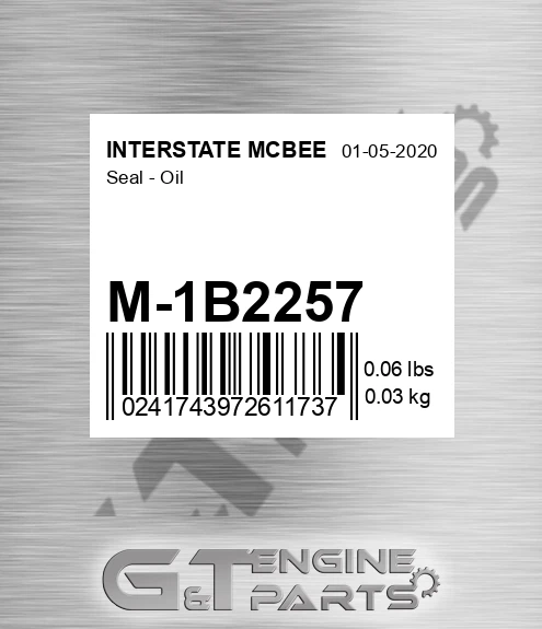 M-1B2257 Seal - Oil for INTERSTATE MCBEE
