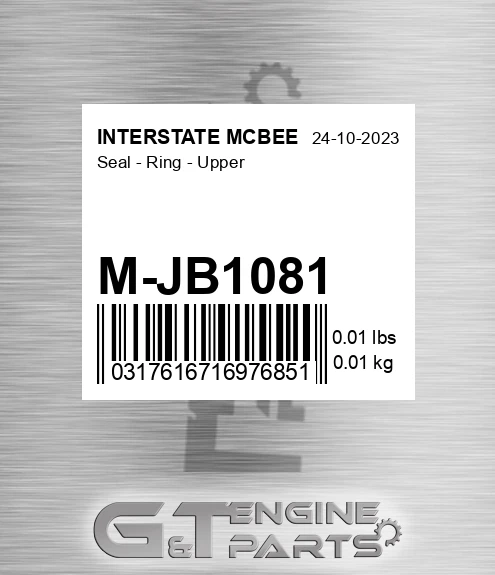 M-JB1081 Seal - Ring - Upper