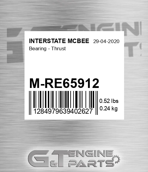 M-RE65912 Bearing - Thrust