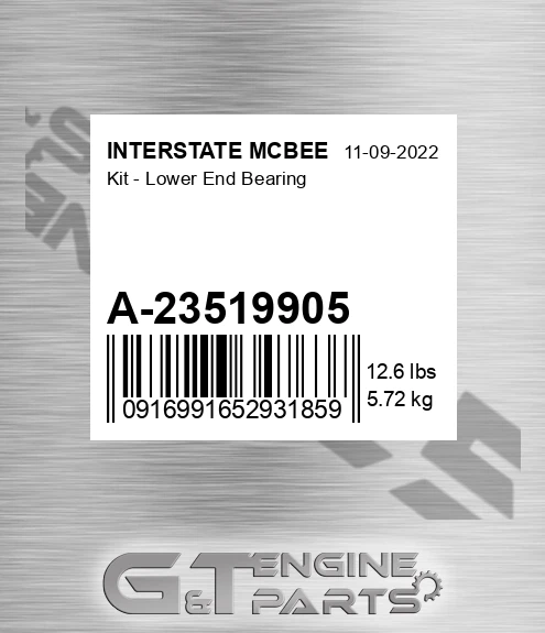 A-23519905 Kit - Lower End Bearing