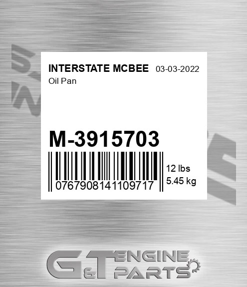 M-3915703 Oil Pan