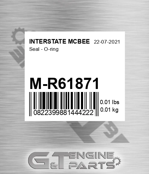 M-R61871 Seal - O-ring