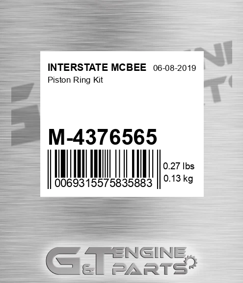 M-4376565 Piston Ring Kit