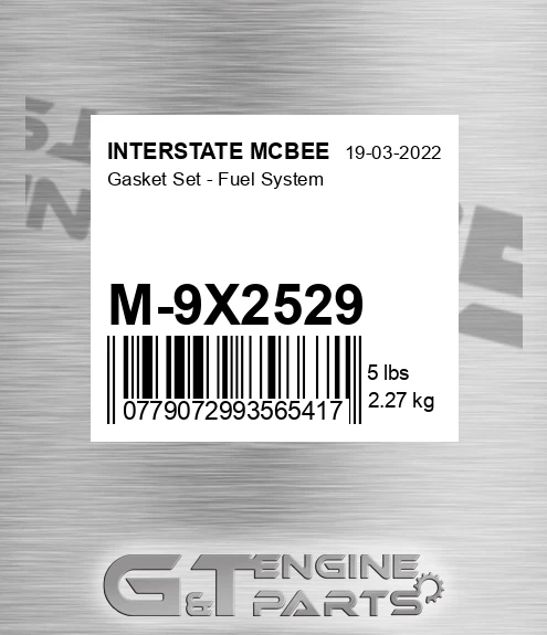 M-9X2529 Gasket Set - Fuel System for INTERSTATE MCBEE