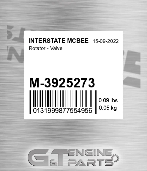 M-3925273 Rotator - Valve for INTERSTATE MCBEE
